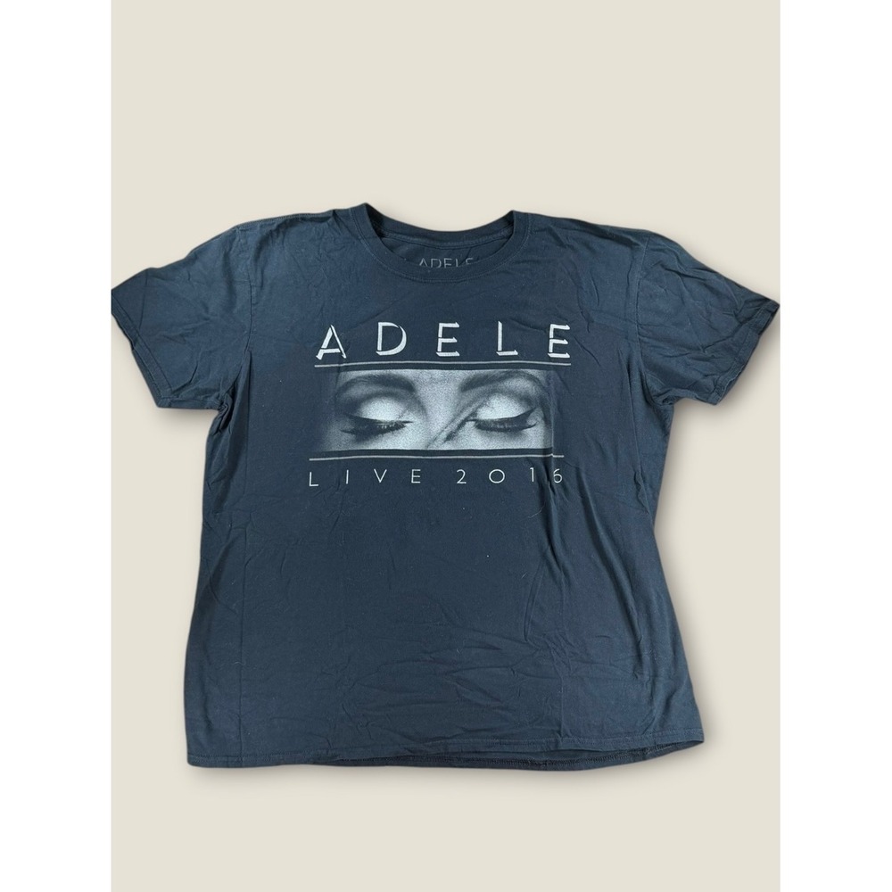Adele Live 2016 World Tour Concert Graphic T-Shirt Black XL North America Dates